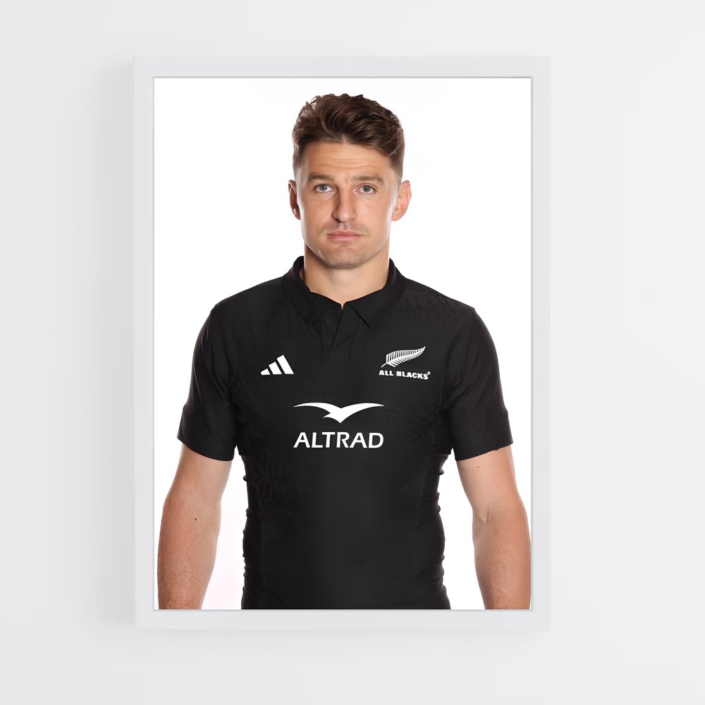 Poster Beauden barrett Blacks – affiche Rugby (vue 3)